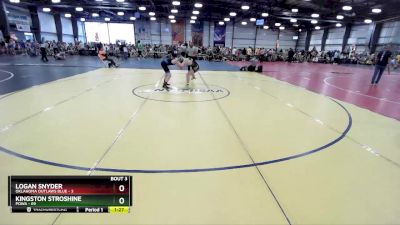 110 lbs Rd# 2 10:30am Friday - Kingston Stroshine, POWA vs Logan Snyder, Oklahoma Outlaws Blue