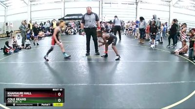 90 lbs Round 4 (6 Team) - Cole Reams, Ares Blue vs Khamauri Hall, Ohio Heros