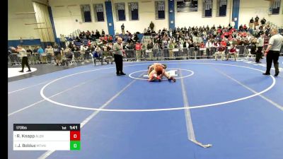 170 lbs Semifinal - Rafael Knapp, Algonquin vs Joseph Bolduc, Methuen