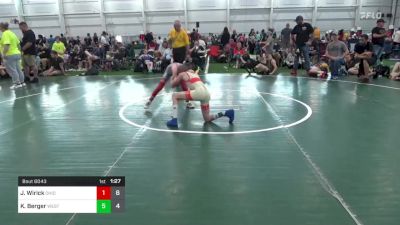 65 lbs Pools - James Wirick, Ohio Gold 14K vs Kellin Berger, West Virginia Wild