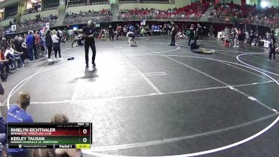 101 lbs Cons. Semi - Keeley Tausan, Gordon Rushville Jr. Wrestling vs Rhielyn Eichthaler, Bridgeport Wrestling Club