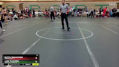 72 lbs Round 1 (6 Team) - Luke Pluchino, North Baltimore WC vs Dutch Srikachorn, Xtreme Team