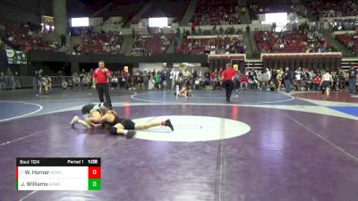 130 lbs Quarterfinal - Wyatt Horner, Natrona Colts Wrestling Club vs Jacob Williams, Black Hills Wrestling Academy