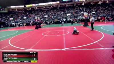 58 lbs Quarterfinal - Kolby Pitzen, FFWA vs Bryce Villers, HHY1