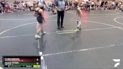 82 lbs Quarterfinals (8 Team) - Mason Pitzen, Ohio Gold vs TJ Richardson, The Funky Singlets Teal