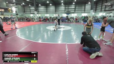 55 lbs Round 2 (6 Team) - Caplyn Harris, FCA WRESTLING vs Parker Scruggs, GREAT NECK WC - GREEN