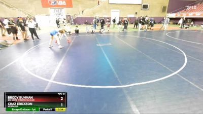 126 lbs Cons. Round 2 - Chaz Erickson, Nebraska vs Brody Buhman, Big Game Wrestling Club