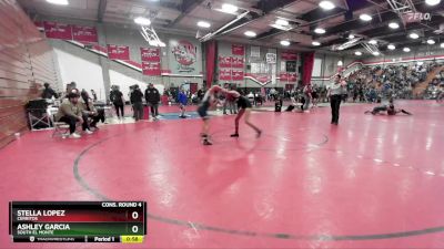 110 lbs Cons. Round 4 - ASHLEY GARCIA, South El Monte vs Stella Lopez, Cerritos