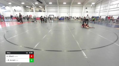 81 lbs Consi Of 16 #2 - Hunter ONeill, Farmington ME vs Robert Arnett, Top Flight Wrestling Academy