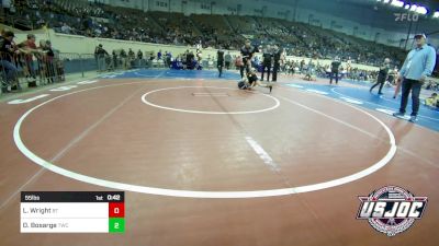 55 lbs Round Of 16 - Ledger Wright, BullTrained vs Decklyn Bosarge, Tuttle Wrestling Club