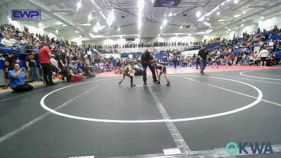 37 lbs Rr Rnd 3 - Tucker Hawkins, Checotah Matcats vs Finlee Bowman, Team Tulsa Wrestling Club