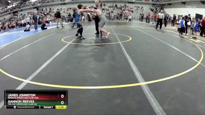 170 lbs Round 2 - James Johnston, Bronco Wrestling Club-AAA vs Gannon Reeves, Tri-Cap Wrestling Club-AA