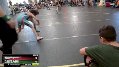 90 lbs Round 1 (6 Team) - Brycen Connelly, Mi Pitbulls vs Thomas Block, Ninja Killer Black