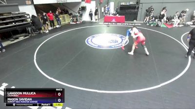 157 lbs Cons. Semi - Langdon Mullica, California vs Mason Savidan, Sunkist Kids Monster Garage