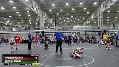 72 lbs Semis (4 Team) - Travis Butenewicz, All I See Is Gold Academy vs Brayden Kessler, Revival