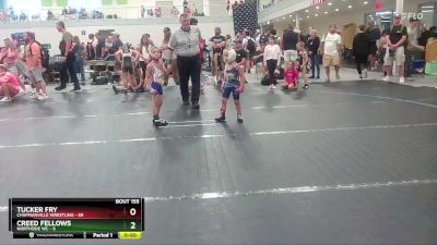 44 lbs 3rd Place Match - Tucker Fry, Chapmanville Wrestling vs Creed Fellows, NorthSide WC