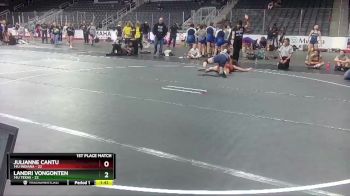 G-127 lbs Finals (2 Team) - Julianne Cantu, 14U Indiana vs Landri VonGonten, 14U Texas