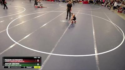 59 lbs Cons. Round 4 - Mason Schwartz, Pursuit Wrestling Minnesota vs Anton Brown, Hastings Wrestling Club