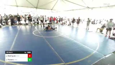 83 lbs Rr Rnd 4 - Jesse Rodriguez, SoCal Grappling vs Jayce Powers, Coachella Valley WC