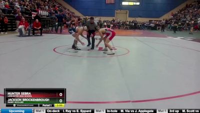 1 - 144 lbs Quarterfinal - Hunter Sebra, Lancaster High School vs Jackson Brockenbrough, Parry McCluer