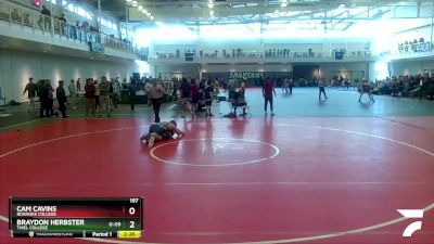 197 lbs Prelim - Cam Cavins, Roanoke College vs Braydon Herbster, Thiel College