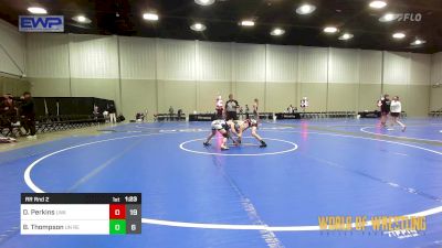 80 lbs Rr Rnd 2 - Dalton Perkins, LWA 12U vs Braden Thompson, Untouchables 12u Red