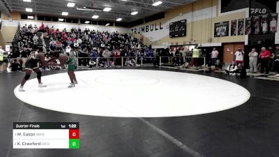 285 lbs Quarterfinal - Marquise Eason, New Britain vs Keonta Crawford, Enfield