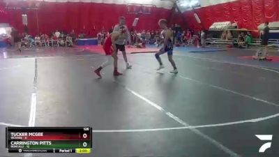 126 lbs Round 3 (4 Team) - Carrington Pitts, Roncalli vs Tucker McGee, WCAABE