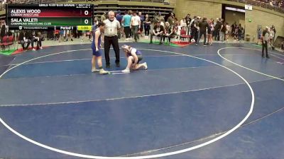 107-117 lbs Round 1 - Sala Valeti, Champions Wrestling Club vs Alexis Wood, Carbon Wrestling