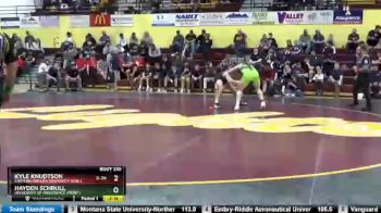 184 lbs 1st Place Match - Kyle Knudtson, Eastern Oregon University (Ore.) vs Hayden Schrull, University Of Providence (Mont.)