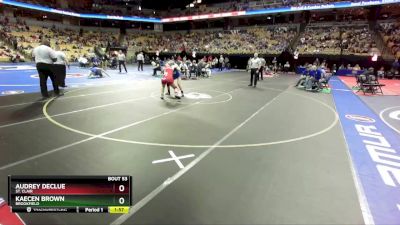 130 Class 1 lbs Champ. Round 1 - Audrey Declue, St. Clair vs Kaecen Brown, Brookfield