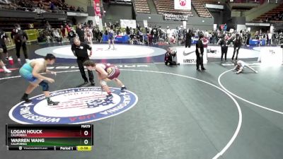 250 lbs Round 2 - Warren Wang, California vs Logan Houck, California