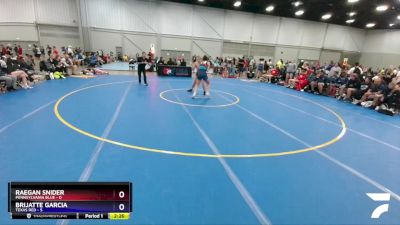 152 lbs Placement Matches (8 Team) - Raegan Snider, Pennsylvania Blue vs Brijatte Garcia, Texas Red