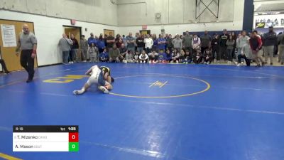 107 lbs R-16 - Tanner Mizenko, Canon-McMillan vs Anthony Mason, Southern Regional-NJ