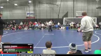 250 lbs Quarterfinals (8 Team) - Cooper Perrien, Nebraska Black vs Luke Nehlich, South Dakota Storm