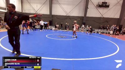 144 lbs Champ. Round 2 - Aiden Chur, CA vs Giovanni Silva, OR