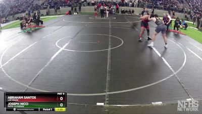 215 lbs Quarterfinal - Abraham Santos, Las Vegas vs Joseph Nicci, Faith Lutheran