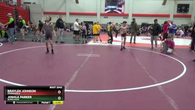 85 lbs Quarterfinal - Braylen Johnson, Stronghold vs Joshua Parker, Alpha Elite