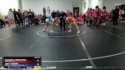 114 lbs Quarterfinals (8 Team) - Julianna Hernandez, RaZor GWC vs Abby Naddeo, Tri State Training Center Red