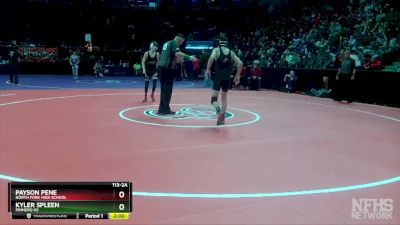 113-2A Champ. Round 1 - Kyler Spleen, Primero HS vs Payson Pene, North Fork High School