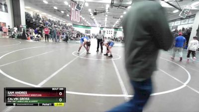 190 lbs Quarterfinal - Sam Andres, Lincoln Thunderbolt Wrestling vs Calvin Gross, One Unit Wrestling Academy