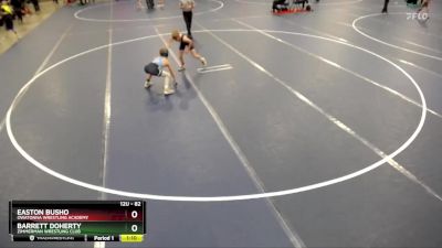 82 lbs Cons. Round 5 - Easton Busho, Owatonna Wrestling Academy vs Barrett Doherty, Zimmerman Wrestling Club