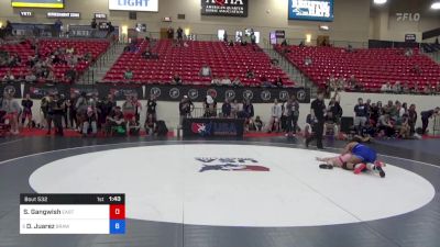 145 lbs Cons 8 #2 - Skylee Gangwish, Eastside United Wrestling Club vs Delarie Juarez, Brawley Wrestling Academy