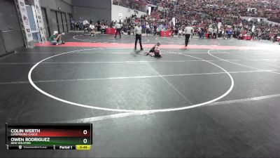 60 lbs Quarterfinal - Colin Werth, Luxemburg-Casco vs Owen Rodriguez, New Holstein