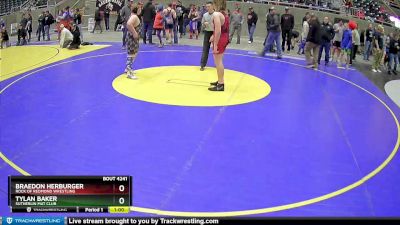 187 lbs Cons. Round 2 - Tylan Baker, Sutherlin Mat Club vs Braedon Herburger, Rock Of Redmond Wrestling