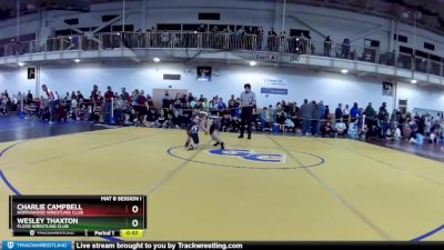 62 lbs Cons. Round 3 - Wesley Thaxton, Floyd Wrestling Club vs Charlie Campbell, Northwood Wrestling Club