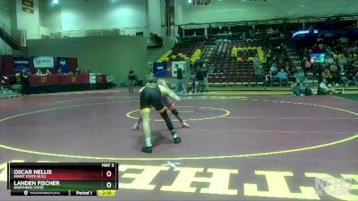 125 lbs 3rd Place Match - Oscar Nellis, Minot State (N.D.) vs Landen Fischer, Northern State