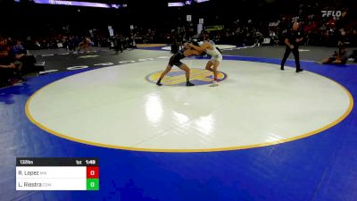 132 lbs Round Of 32 - Robert Lopez, Merrill West (SJ) vs Loscar Riestra, Corona Del Mar (SS)