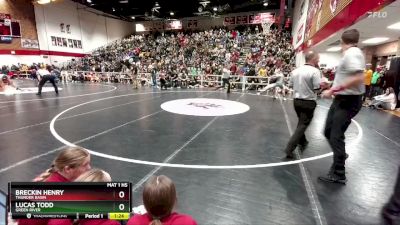 113 lbs Semifinal - Lucas Todd, Green River vs Breckin Henry, Thunder Basin