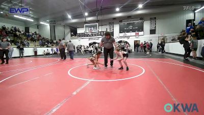 72-75 lbs Rr Rnd 2 - Coralena Voss, Skiatook Youth Wrestling vs Rocket McGirt, Salina Wrestling Club